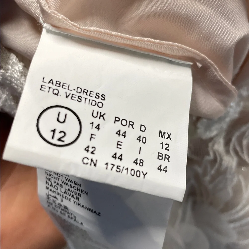 PRONOVIAS Women's Rhapsody Bridal Dress Size 12 In Off White - Picture 9 of 11